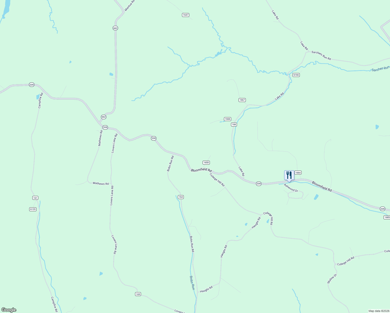 map of restaurants, bars, coffee shops, grocery stores, and more near 3701 Bloomfield Road in Cambridge