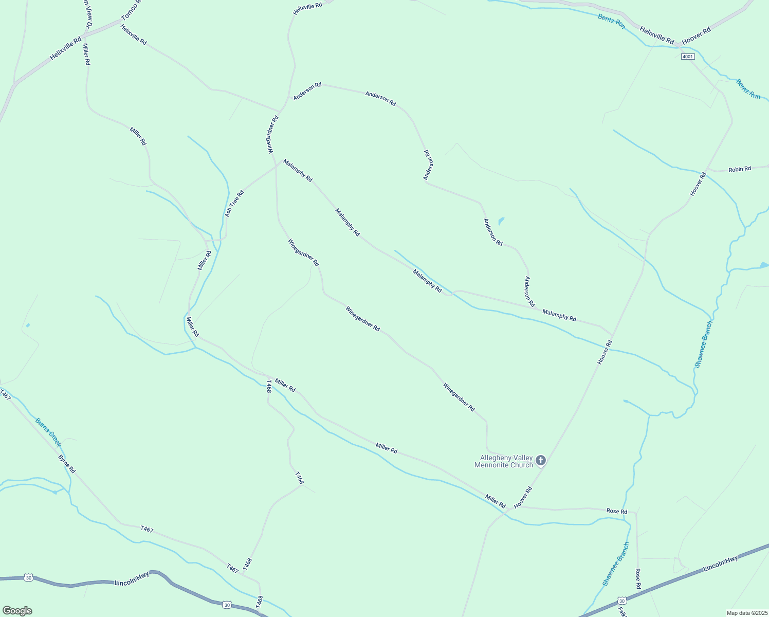 map of restaurants, bars, coffee shops, grocery stores, and more near 636 Winegardner Road in Schellsburg