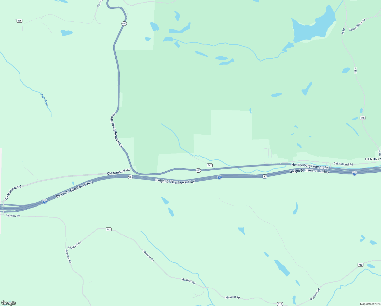 map of restaurants, bars, coffee shops, grocery stores, and more near 66444 Johnson Bethel Road in Barnesville