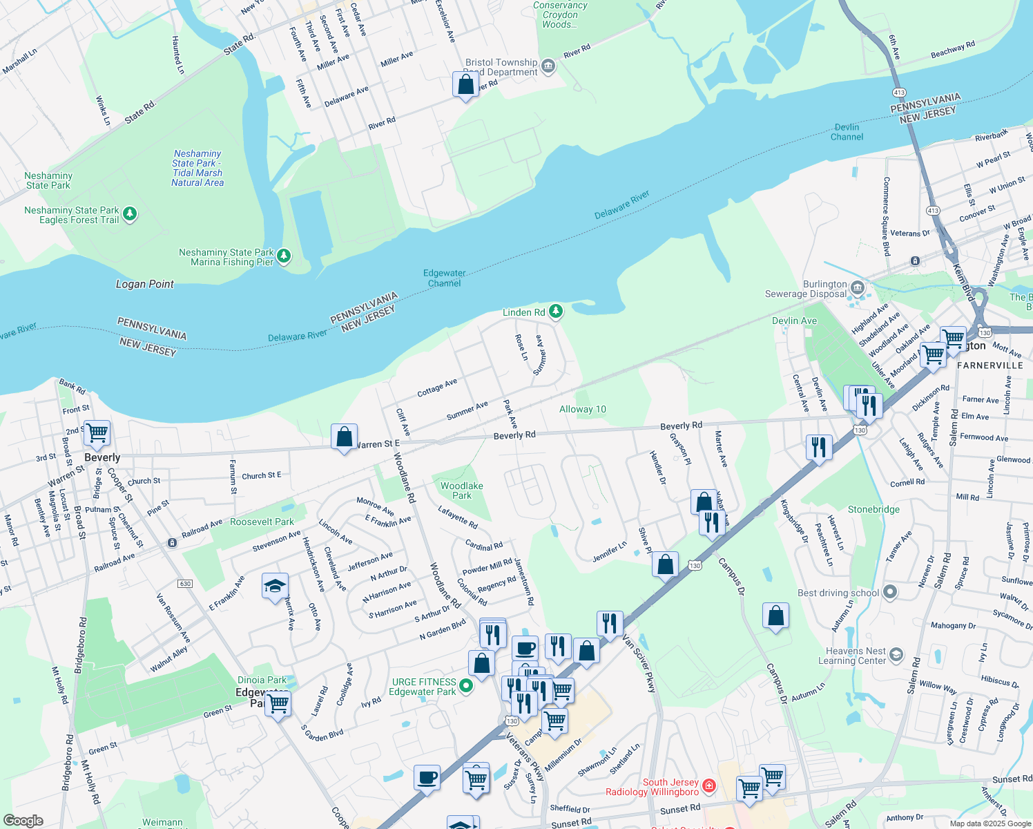 6 Park Avenue, Beverly NJ Walk Score