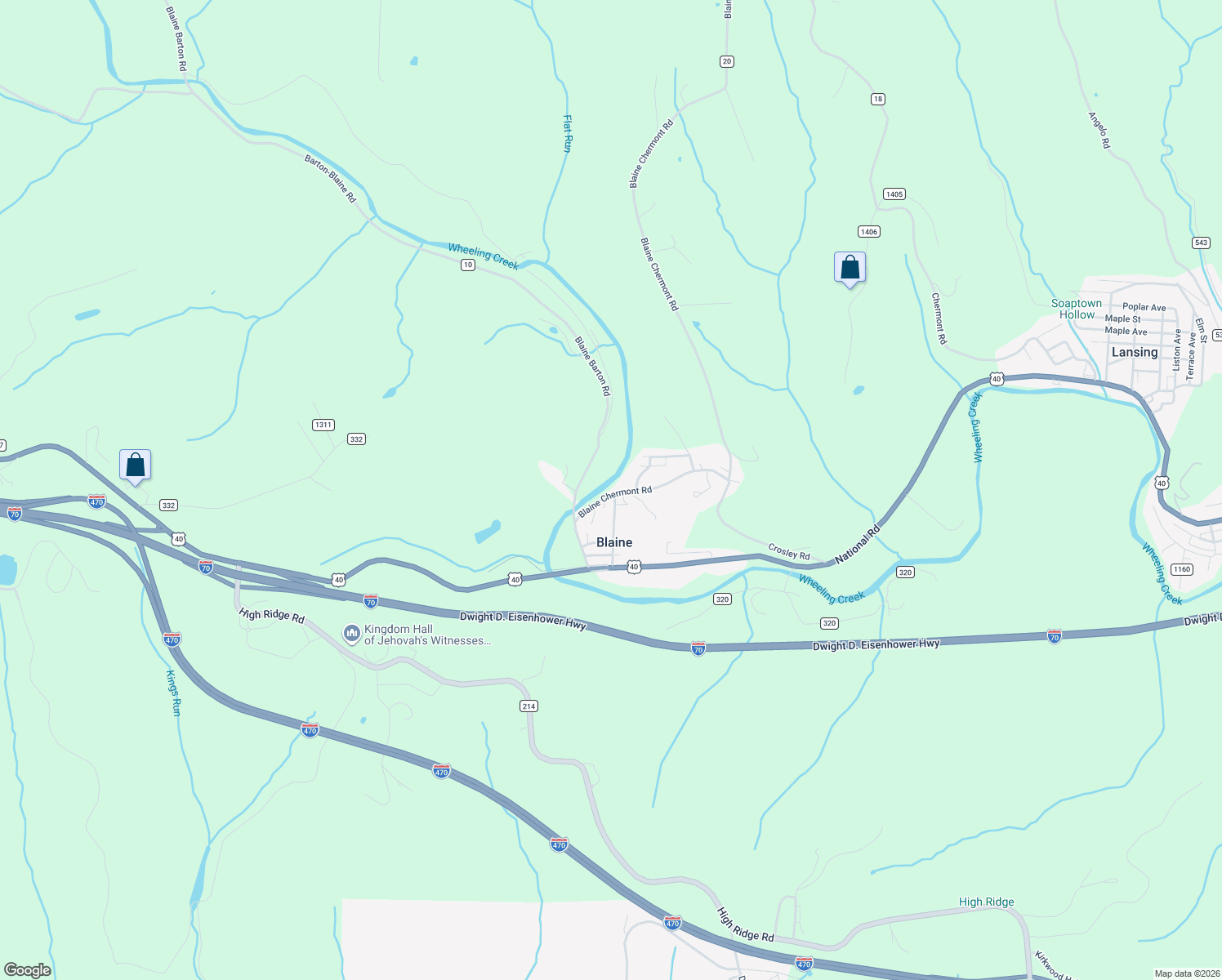 map of restaurants, bars, coffee shops, grocery stores, and more near in Blaine