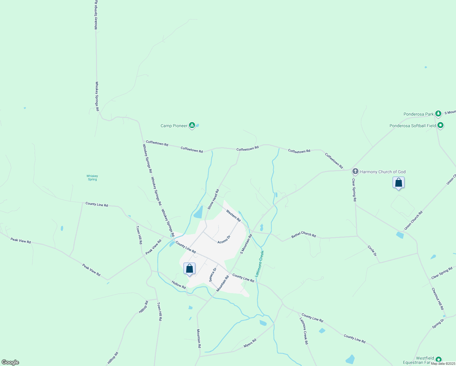 map of restaurants, bars, coffee shops, grocery stores, and more near 226 Stone Head Rd in Dillsburg