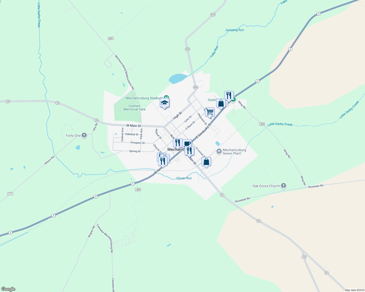 12 North Main Street, Mechanicsburg OH Walk Score