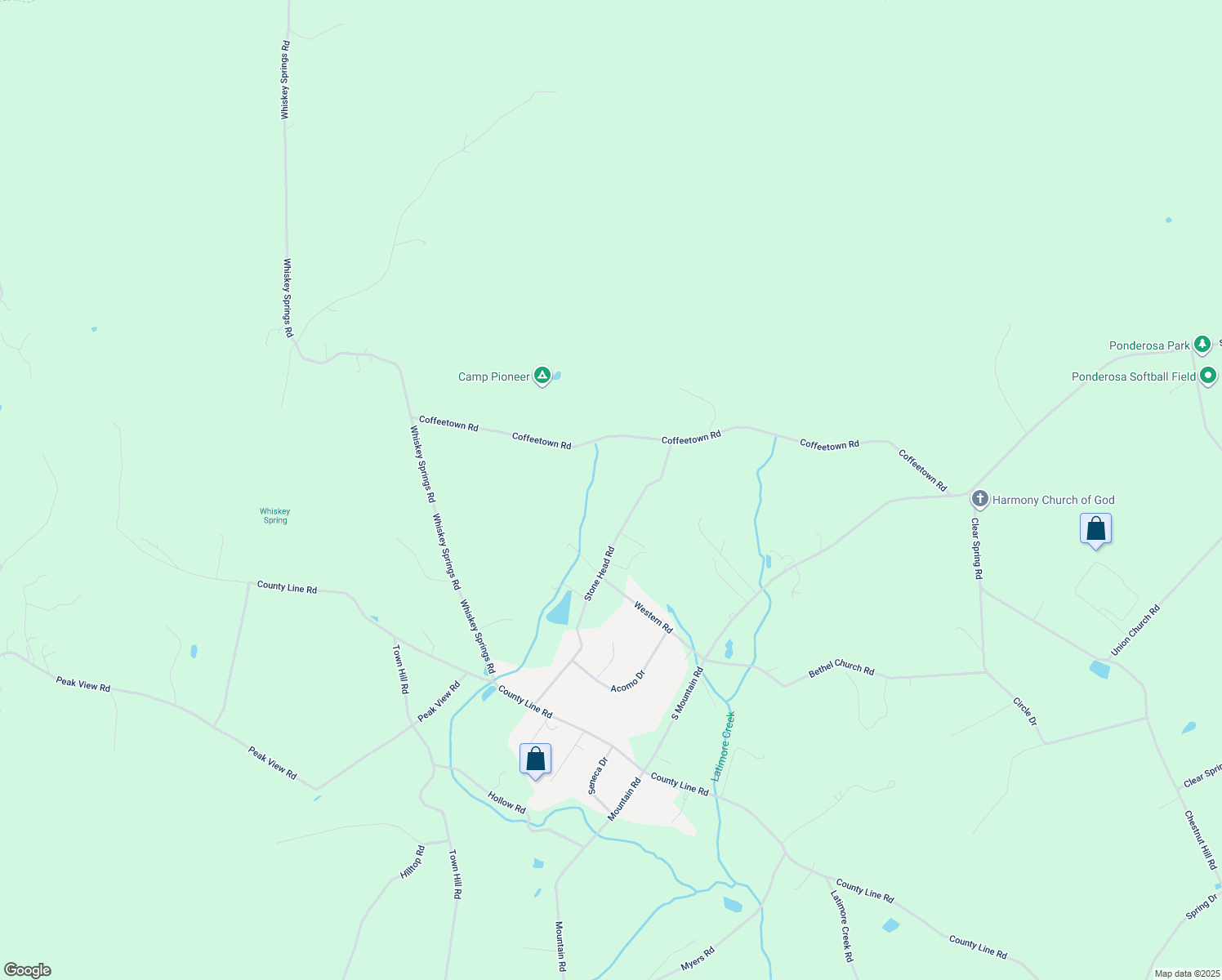 map of restaurants, bars, coffee shops, grocery stores, and more near 233 Stone Head Road in Dillsburg