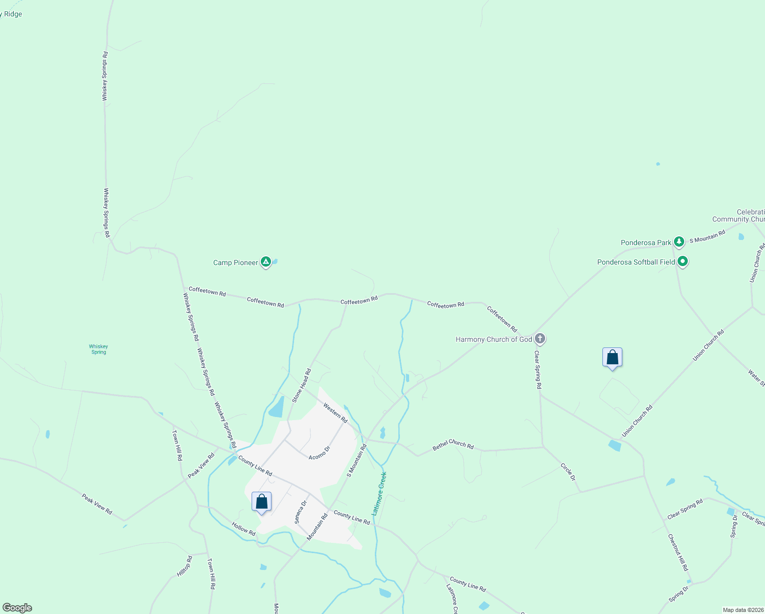 map of restaurants, bars, coffee shops, grocery stores, and more near 155 Coffeetown Rd in Dillsburg