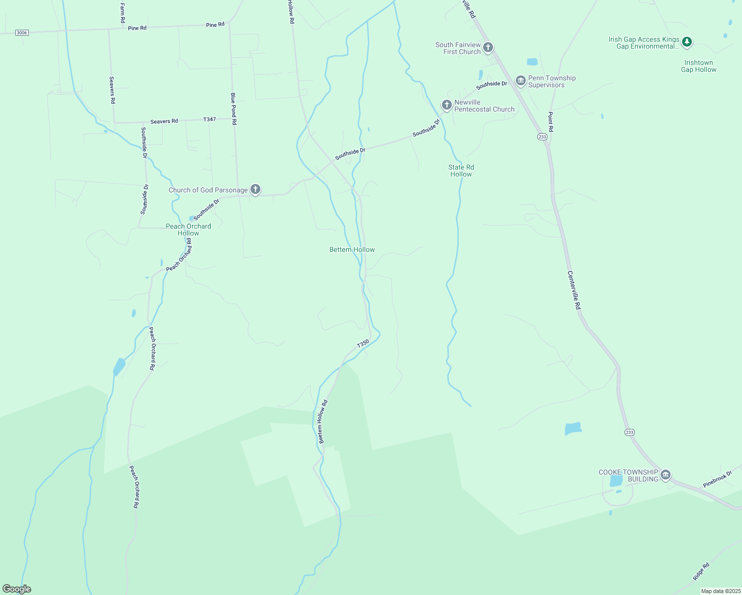 map of restaurants, bars, coffee shops, grocery stores, and more near 173 Beetem Hollow Road in Newville
