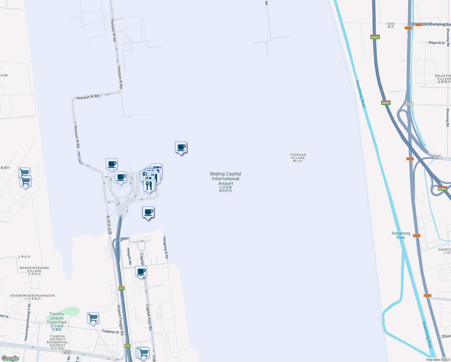 map of restaurants, bars, coffee shops, grocery stores, and more near in 