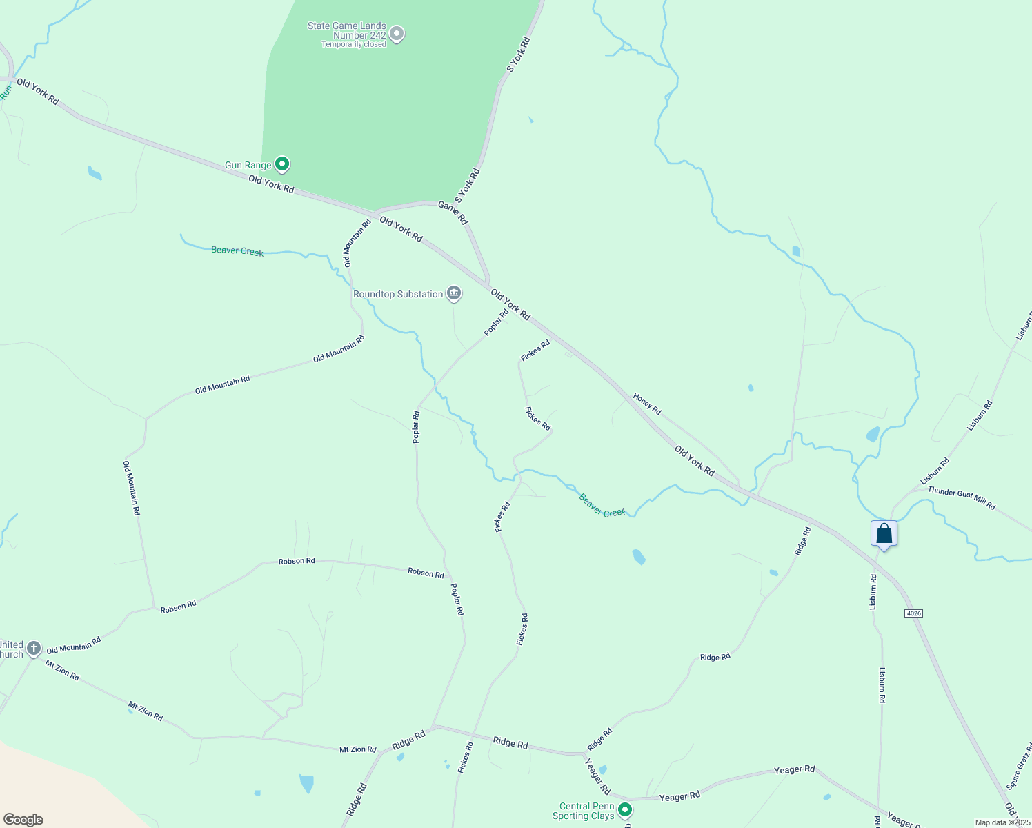 map of restaurants, bars, coffee shops, grocery stores, and more near 187 Fickes Road in Dillsburg
