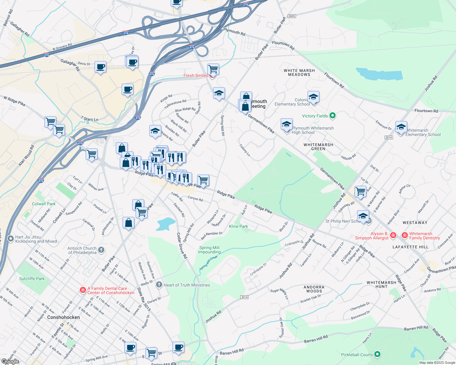 110 Hunter Road, Plymouth Meeting PA Walk Score