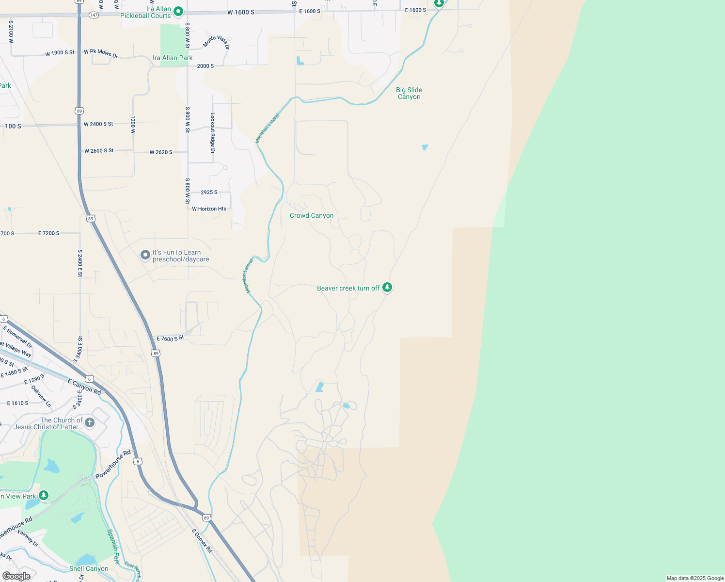 map of restaurants, bars, coffee shops, grocery stores, and more near 3689 Riverstone Road in Mapleton