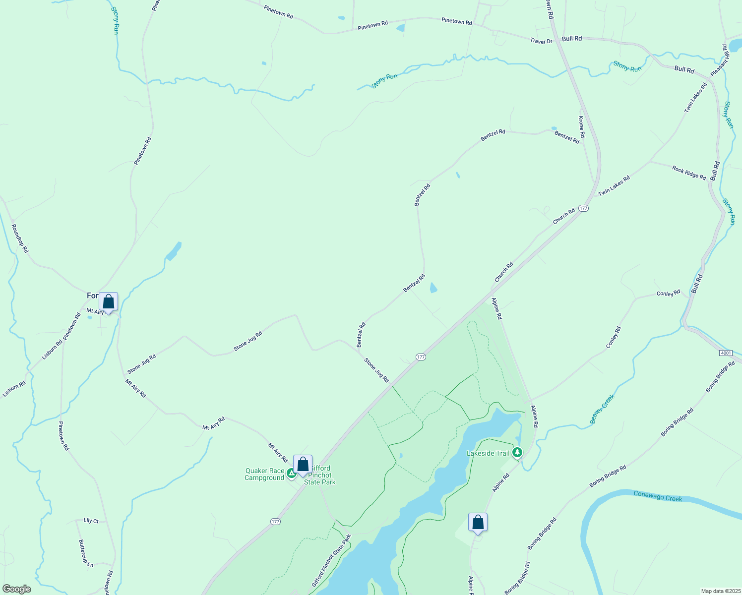 map of restaurants, bars, coffee shops, grocery stores, and more near 855 Bentzel Rd in Lewisberry