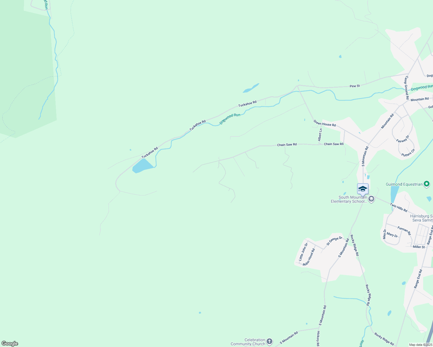 map of restaurants, bars, coffee shops, grocery stores, and more near 201 Chain Saw Road in Dillsburg