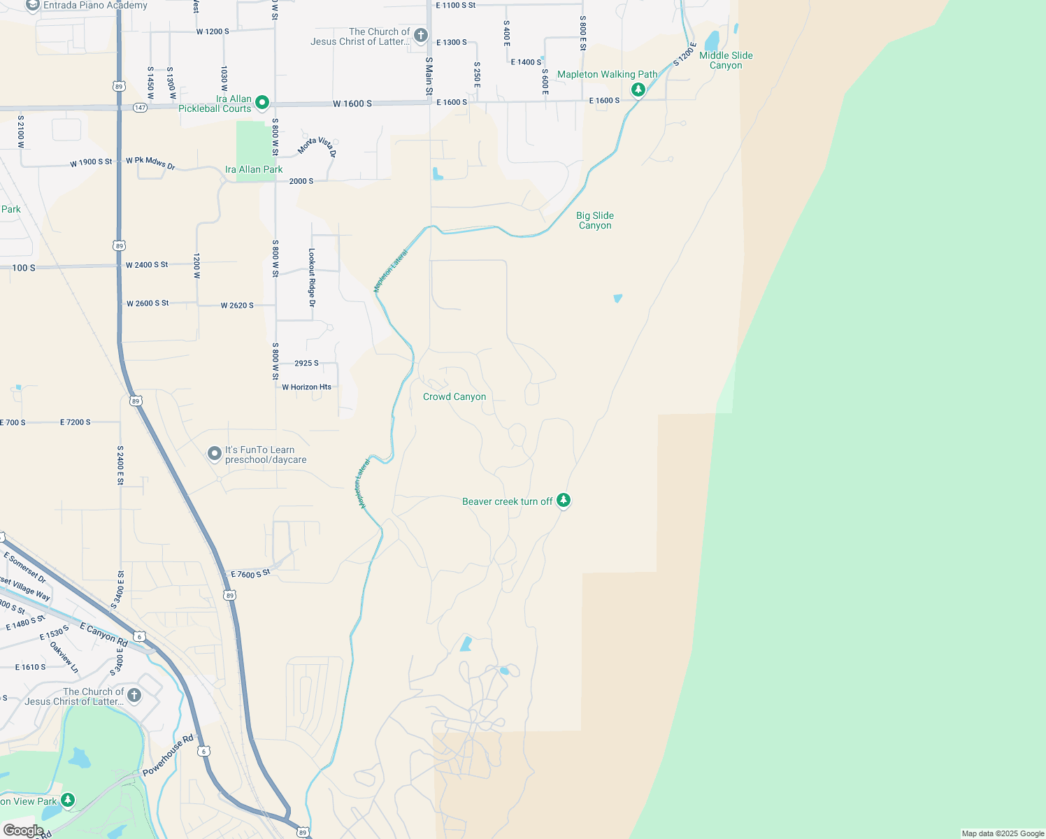 map of restaurants, bars, coffee shops, grocery stores, and more near 3379 Cobblestone Loop in Mapleton
