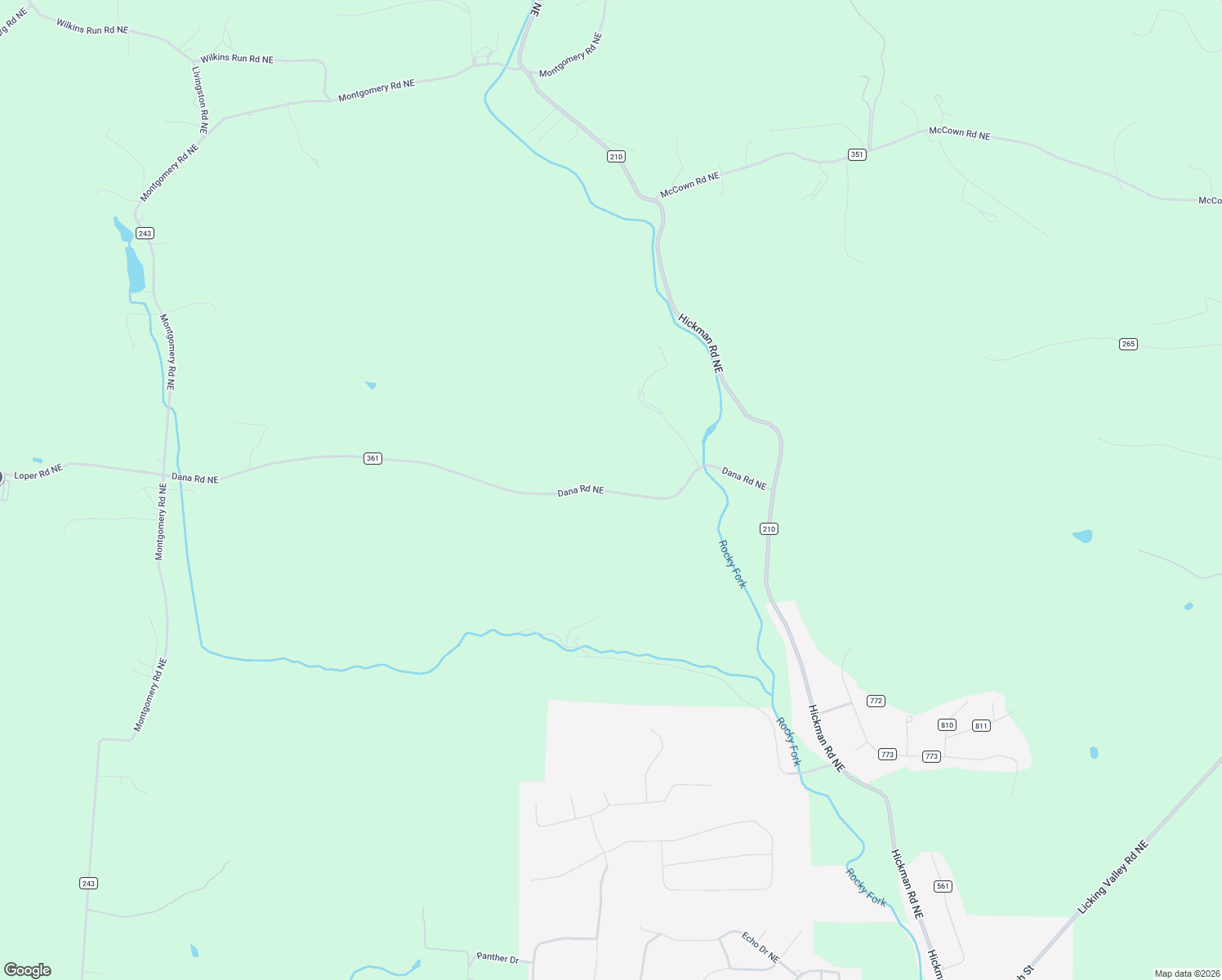 map of restaurants, bars, coffee shops, grocery stores, and more near 14249 Dana Road Northeast in Newark