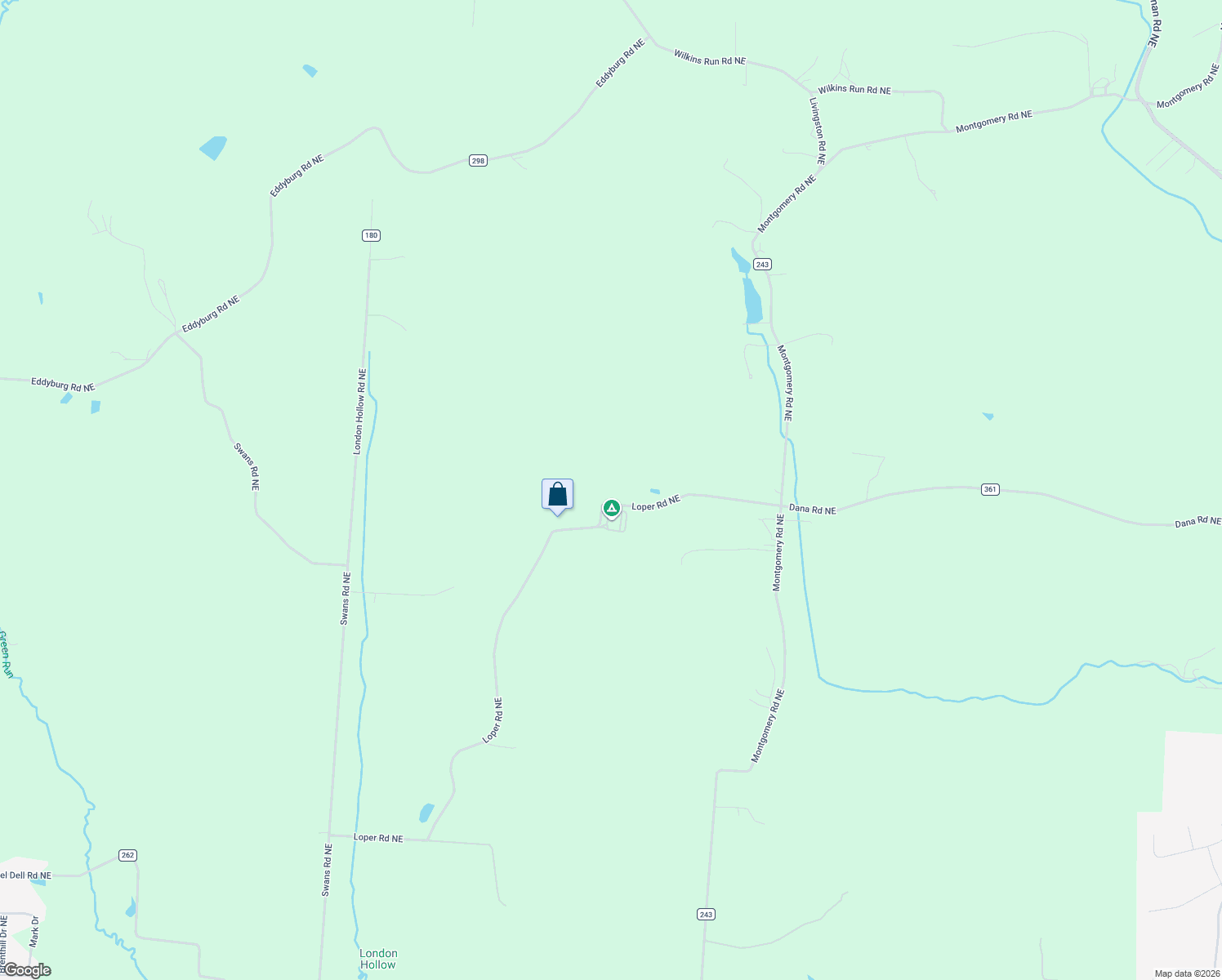map of restaurants, bars, coffee shops, grocery stores, and more near 3344 Township Highway 361 in Newark