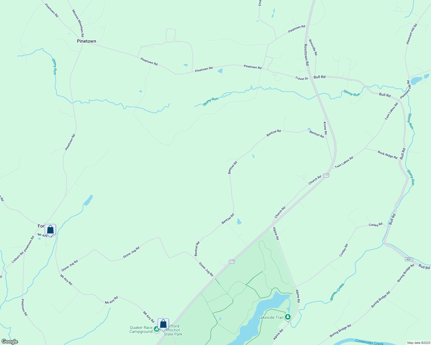 map of restaurants, bars, coffee shops, grocery stores, and more near 441 Bentzel Rd in Lewisberry