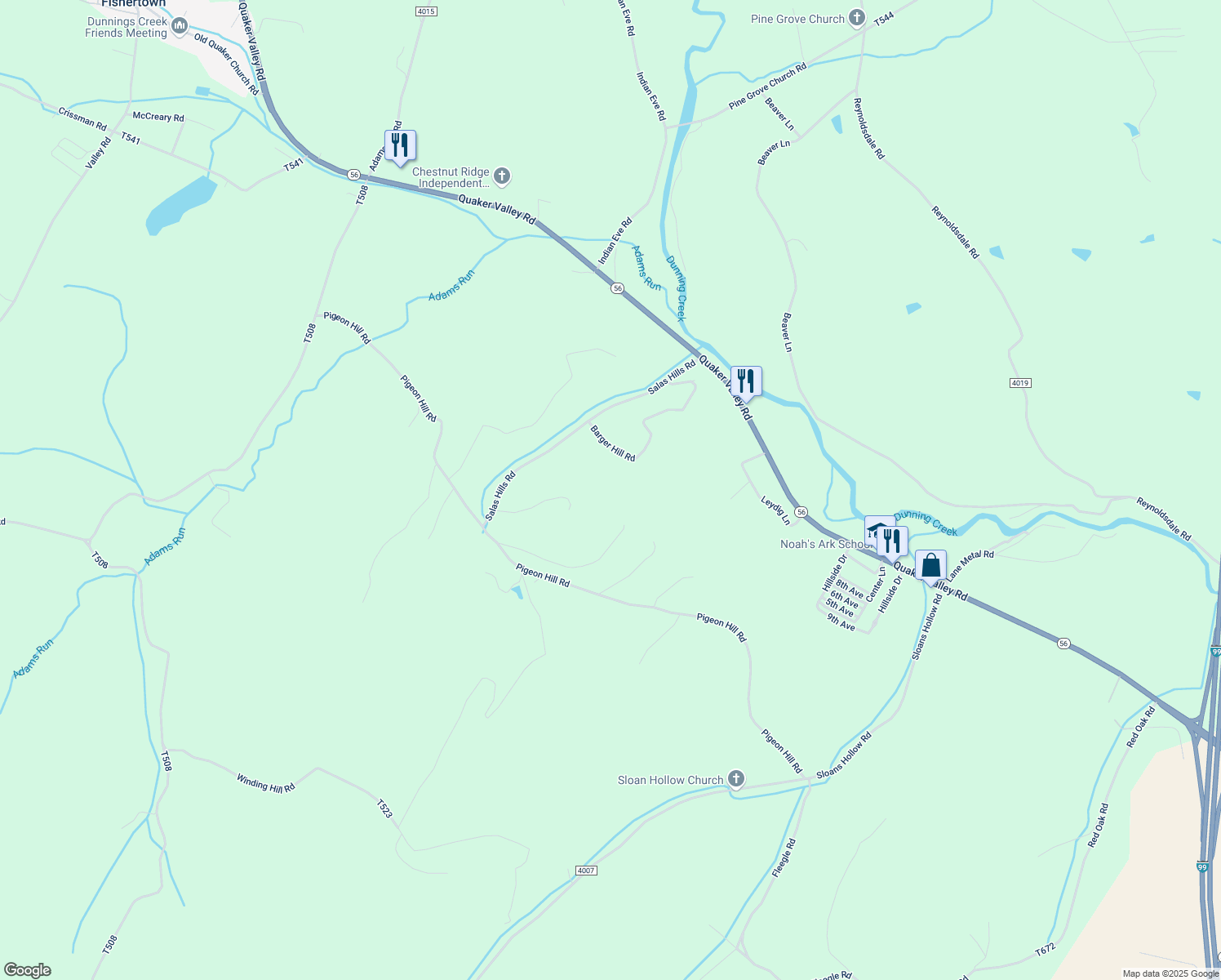 map of restaurants, bars, coffee shops, grocery stores, and more near 209 Swabby Lane in Bedford
