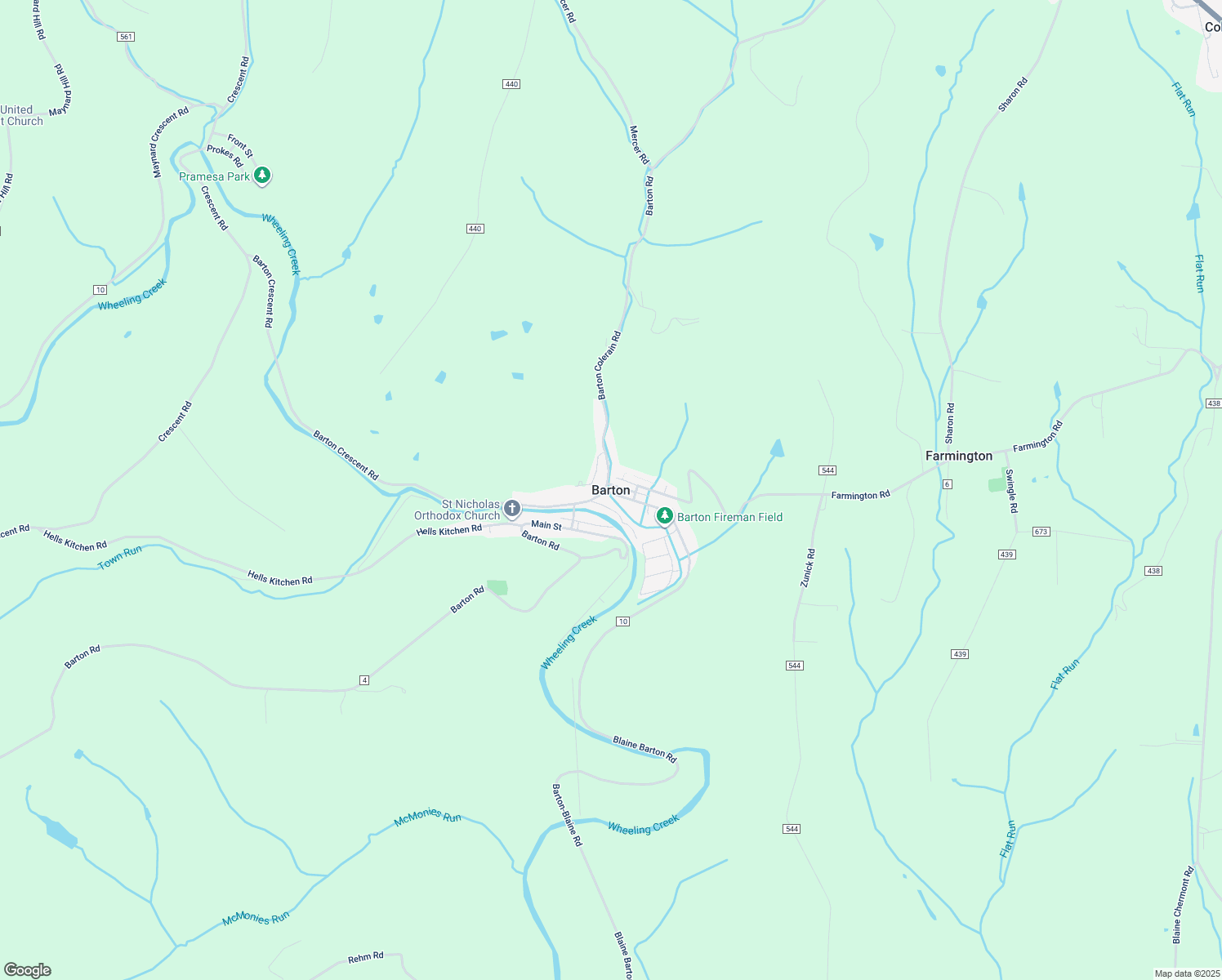 map of restaurants, bars, coffee shops, grocery stores, and more near in Barton