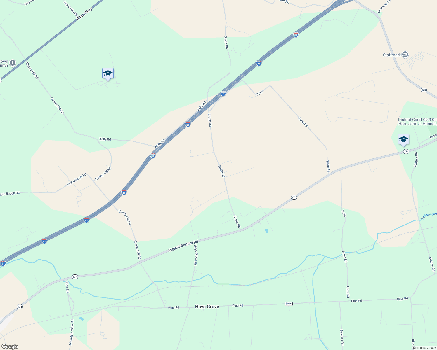 map of restaurants, bars, coffee shops, grocery stores, and more near 226 Smith Rd in Shippensburg