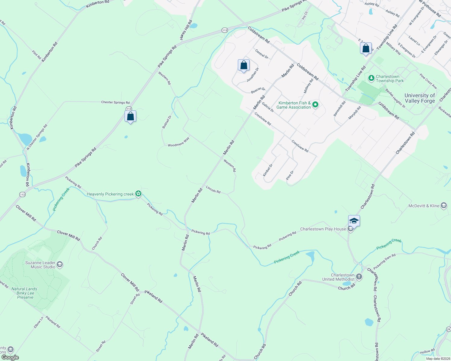 map of restaurants, bars, coffee shops, grocery stores, and more near 939 Western Road in Phoenixville