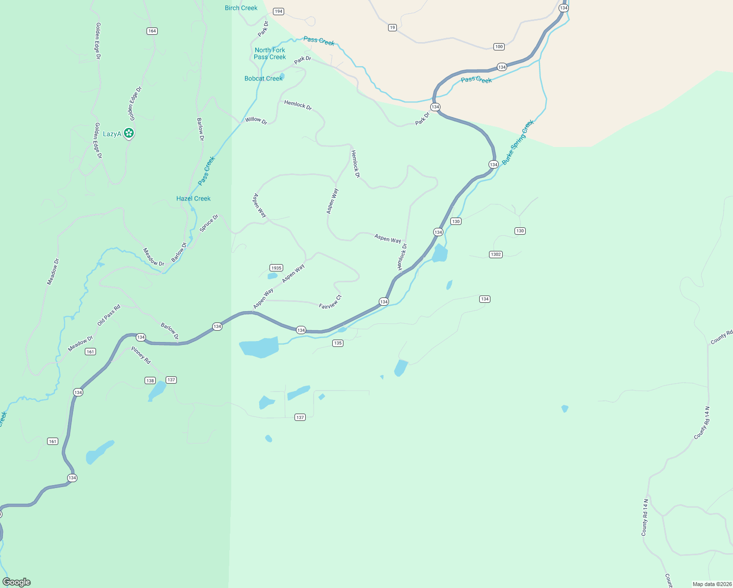 map of restaurants, bars, coffee shops, grocery stores, and more near 484 County Road 1931 in Kremmling