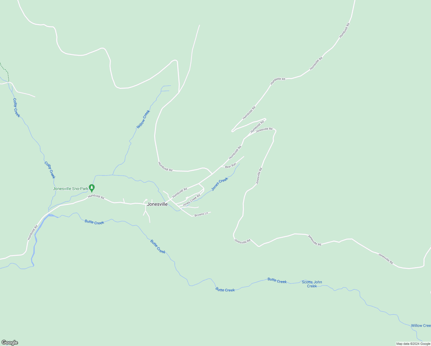 map of restaurants, bars, coffee shops, grocery stores, and more near 9074 Humboldt Road in Forest Ranch