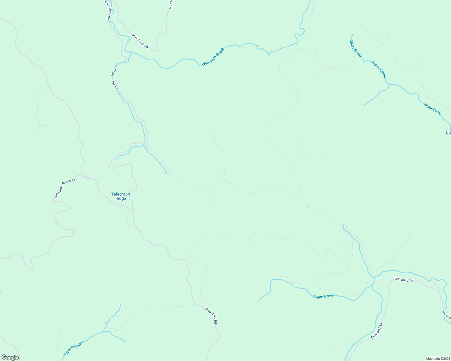 map of restaurants, bars, coffee shops, grocery stores, and more near 1460 Blue Slide Creek Road in Garberville