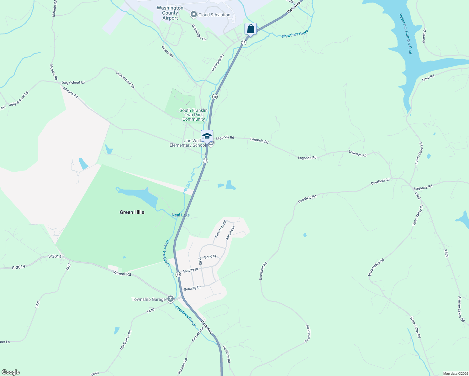 map of restaurants, bars, coffee shops, grocery stores, and more near in Washington County