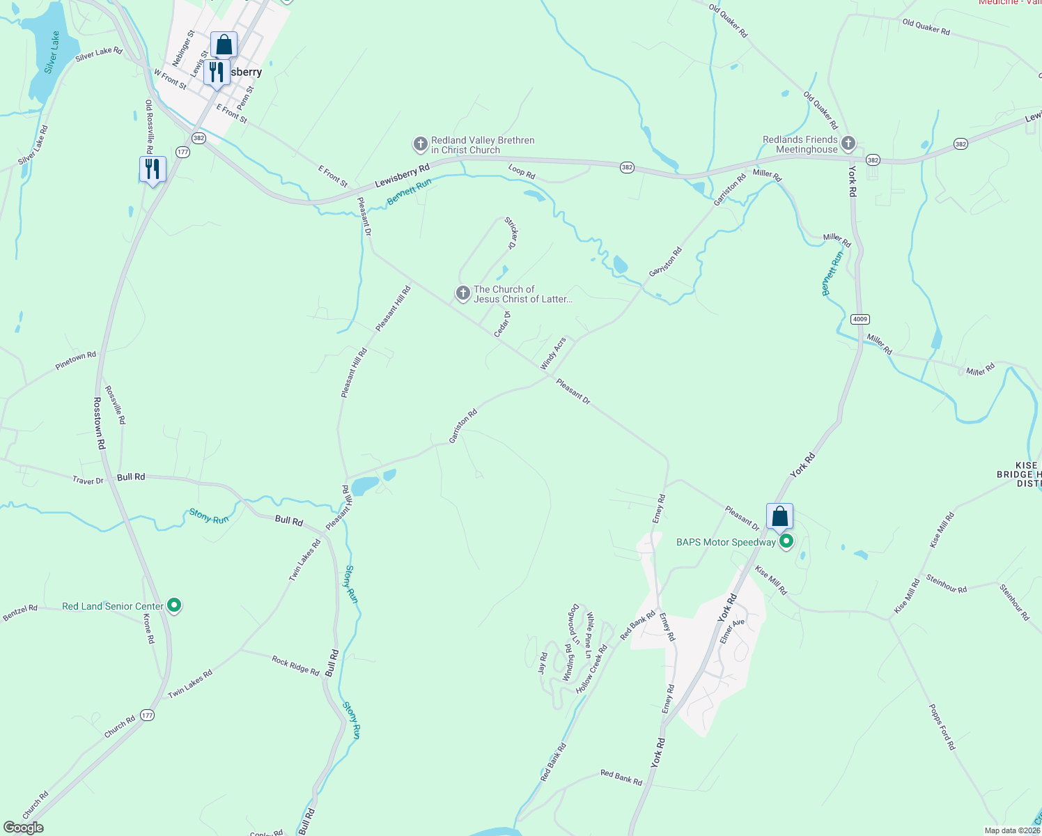 map of restaurants, bars, coffee shops, grocery stores, and more near 610 Garriston Road in Dover