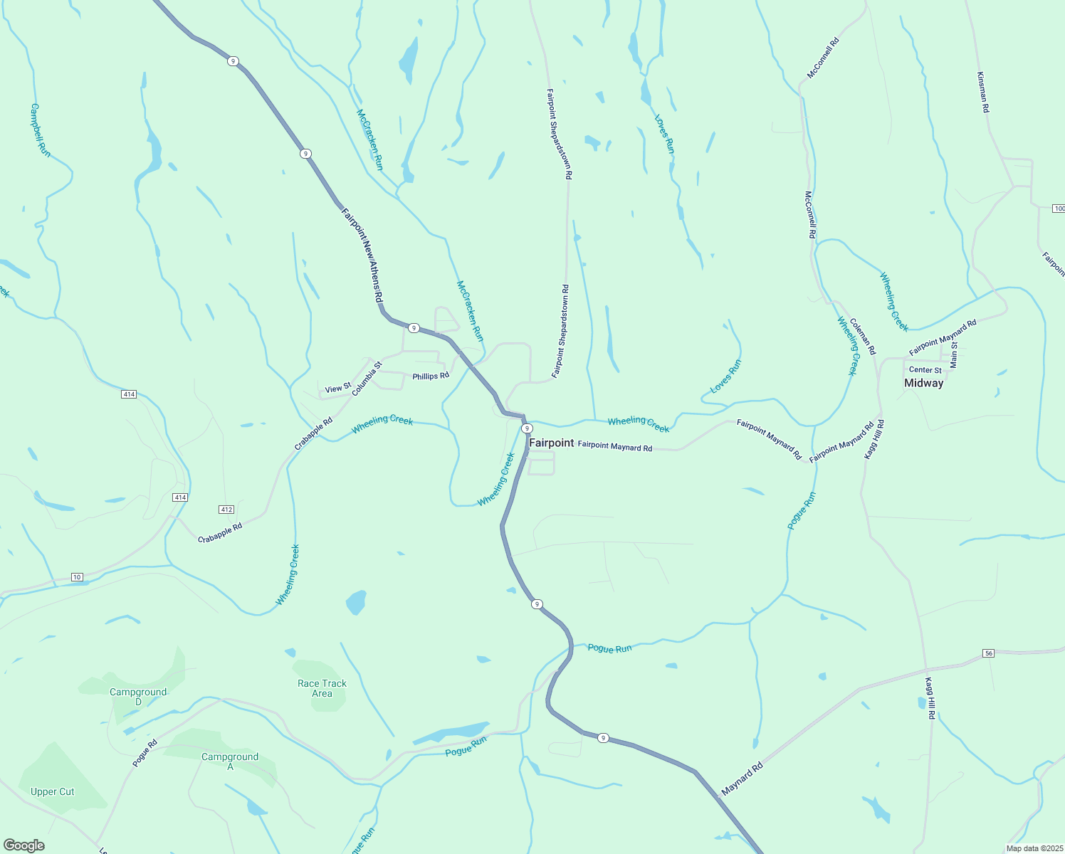 map of restaurants, bars, coffee shops, grocery stores, and more near in Fairpoint