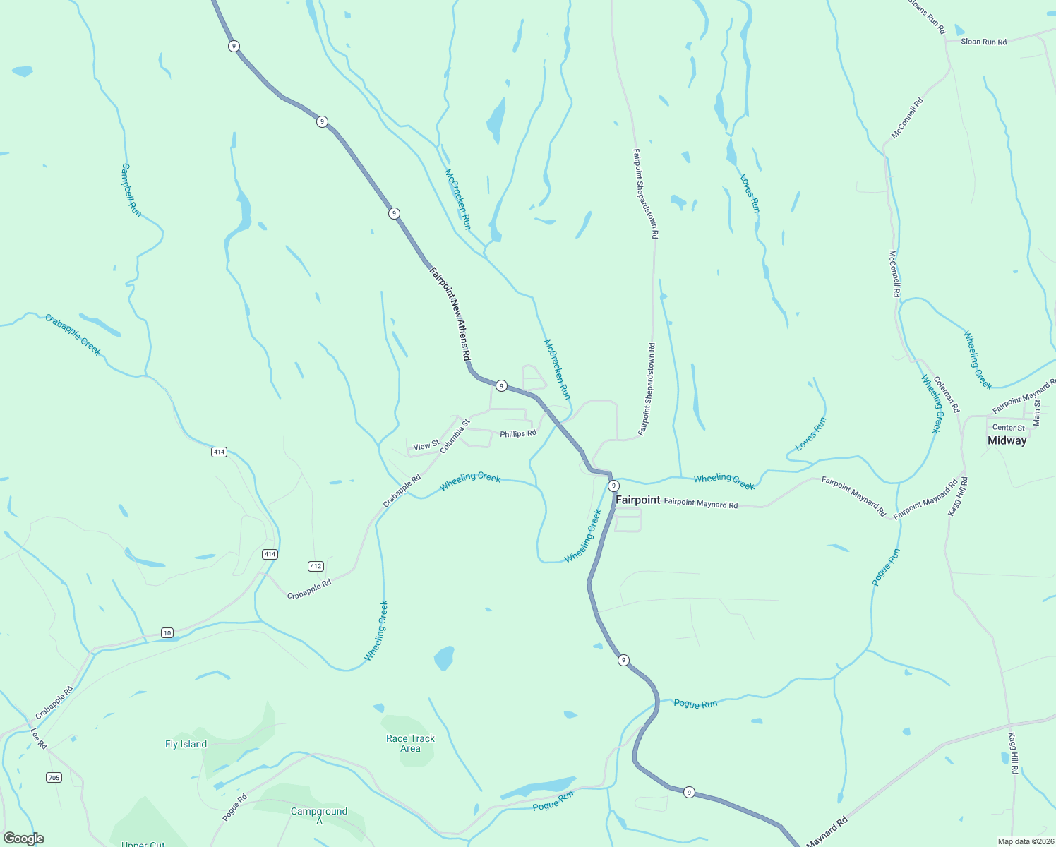 map of restaurants, bars, coffee shops, grocery stores, and more near 47120 Zac Avenue in Saint Clairsville