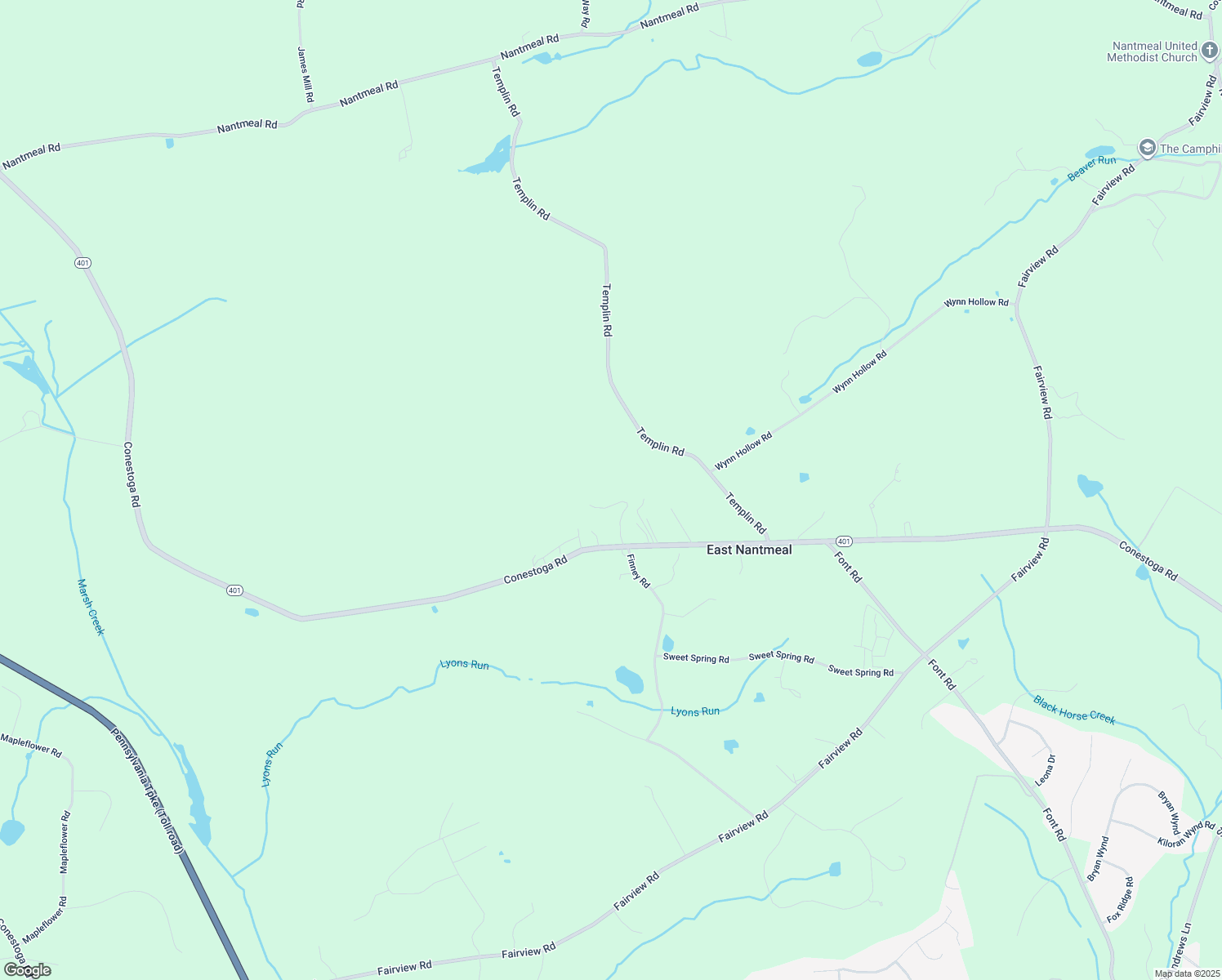 map of restaurants, bars, coffee shops, grocery stores, and more near 3504 Conestoga Road in Glenmoore