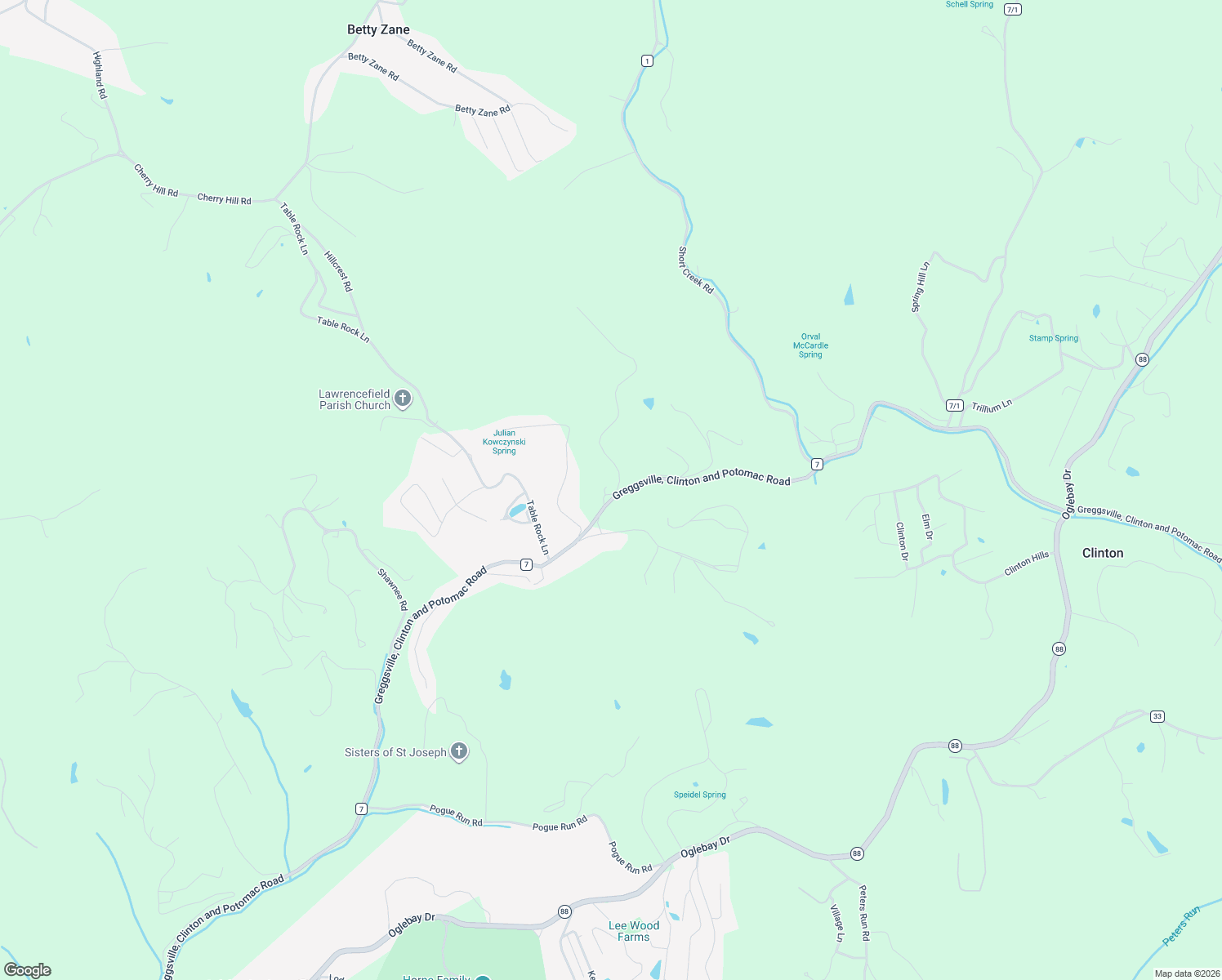 map of restaurants, bars, coffee shops, grocery stores, and more near 209 Arch Dr in Wheeling