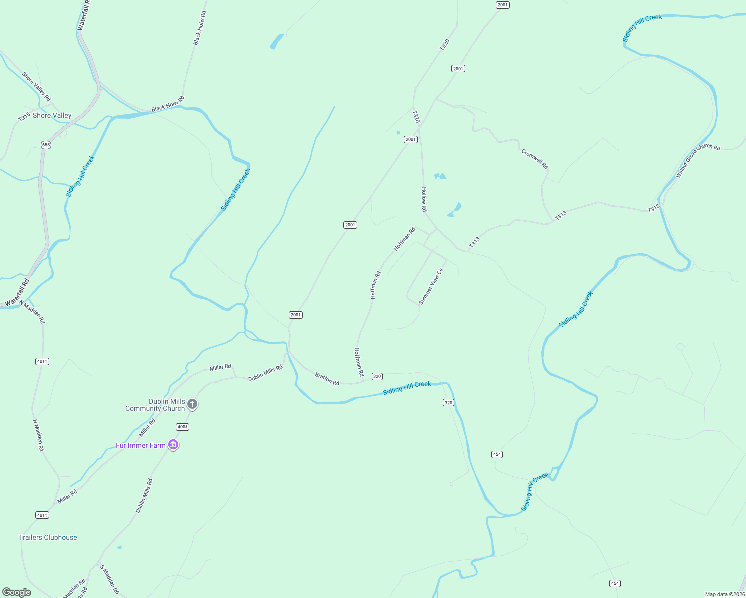 map of restaurants, bars, coffee shops, grocery stores, and more near Hoffman Road in Three Springs