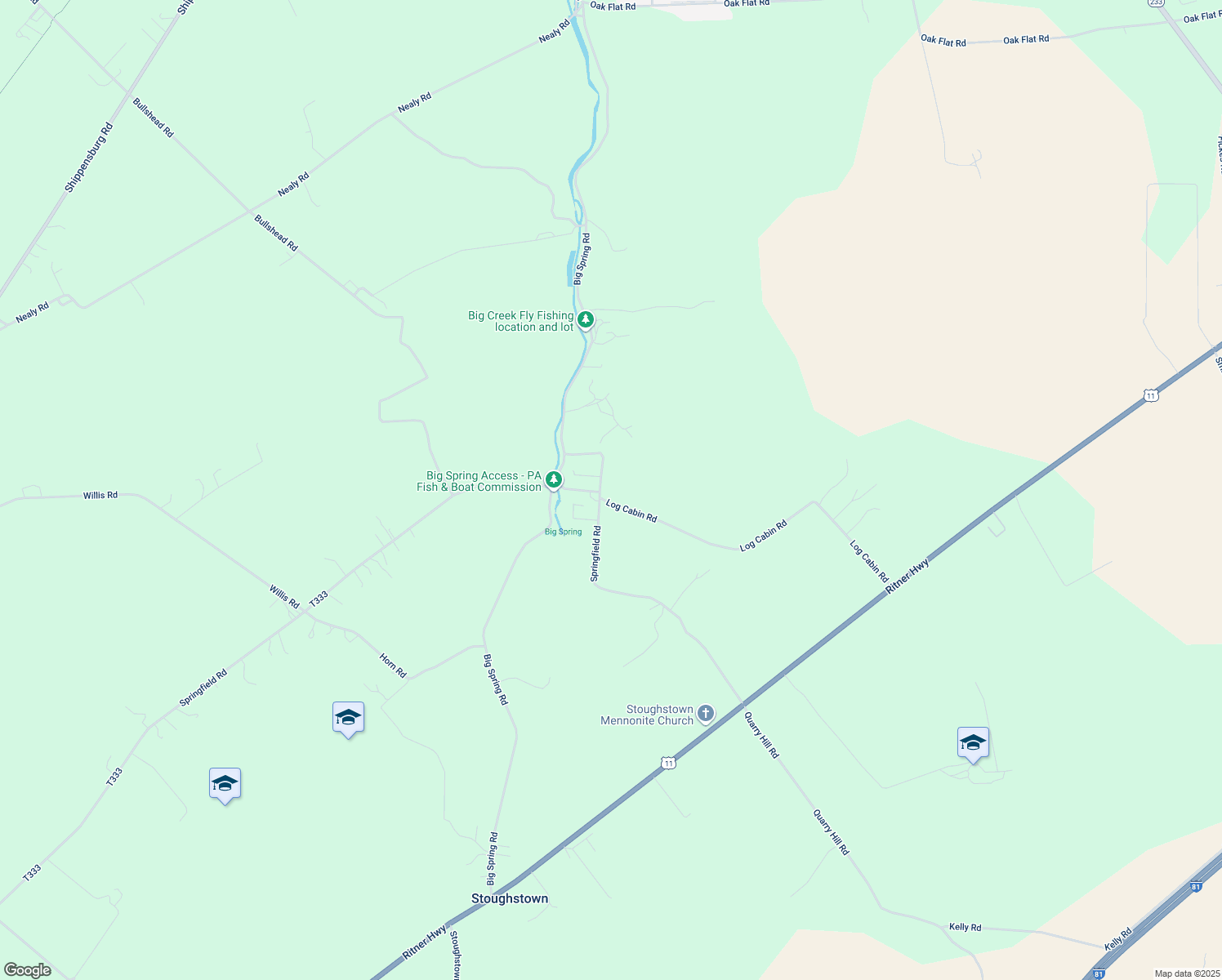 map of restaurants, bars, coffee shops, grocery stores, and more near 99 Springfield Rd in Newville