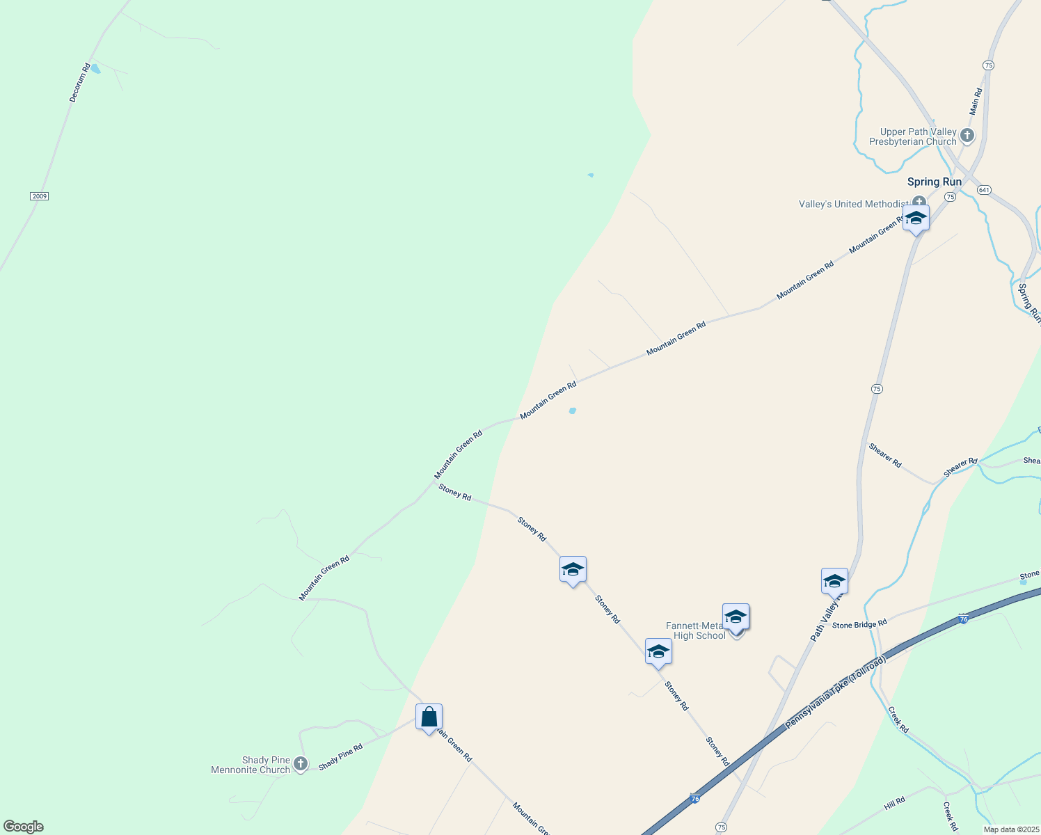 map of restaurants, bars, coffee shops, grocery stores, and more near Mountain Green Road in Willow Hill
