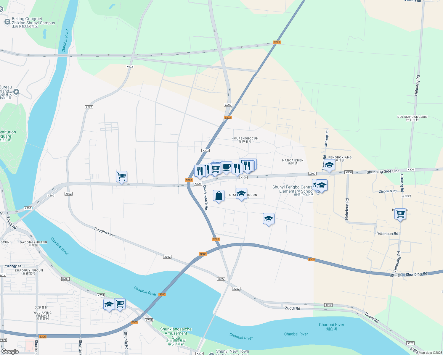 map of restaurants, bars, coffee shops, grocery stores, and more near in 