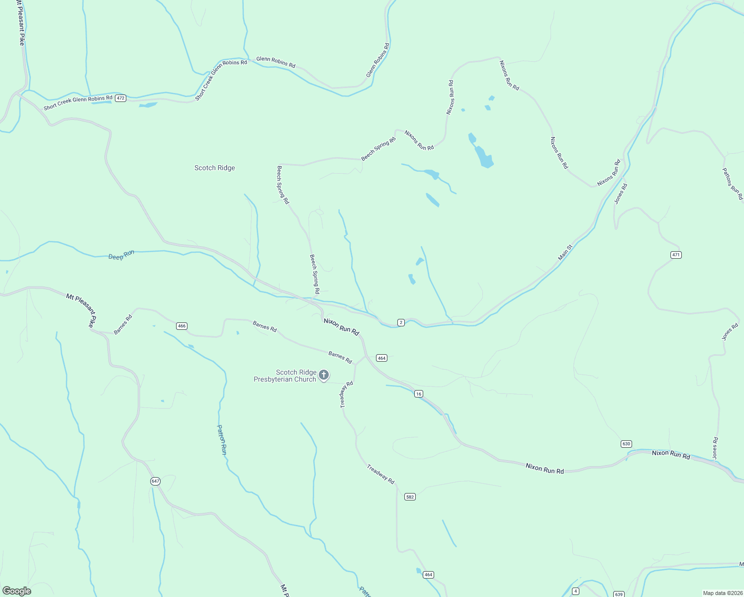 map of restaurants, bars, coffee shops, grocery stores, and more near 56485 Deep Run Road in Martins Ferry