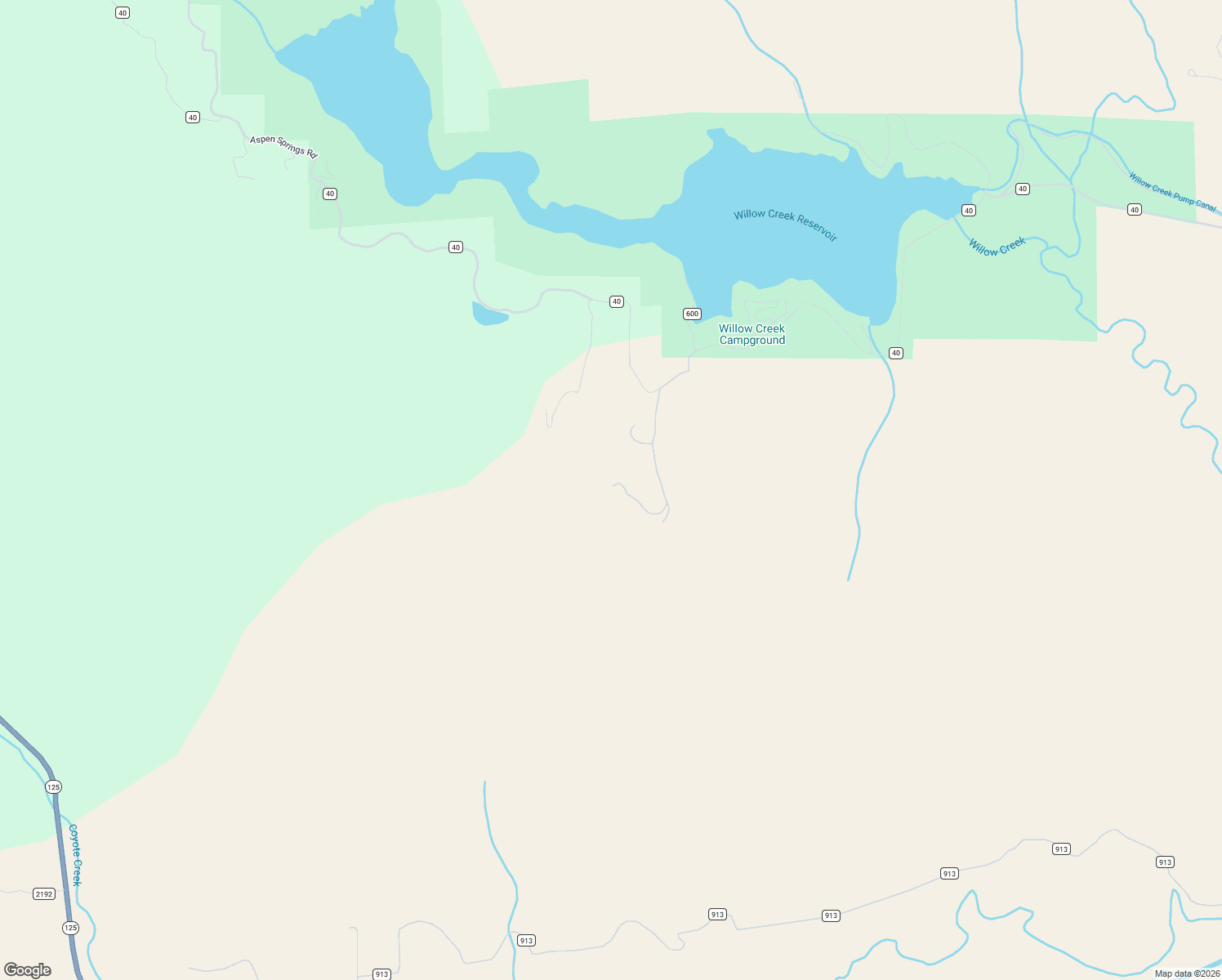 map of restaurants, bars, coffee shops, grocery stores, and more near 4494 County Road 40 in Granby