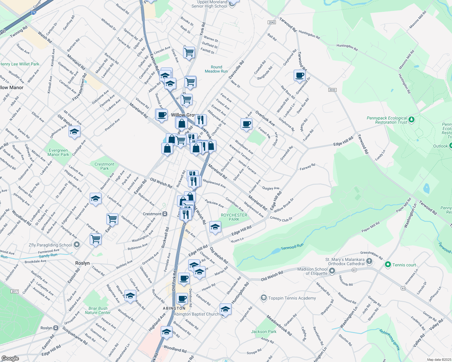 2042 East Moreland Road, Abington PA Walk Score