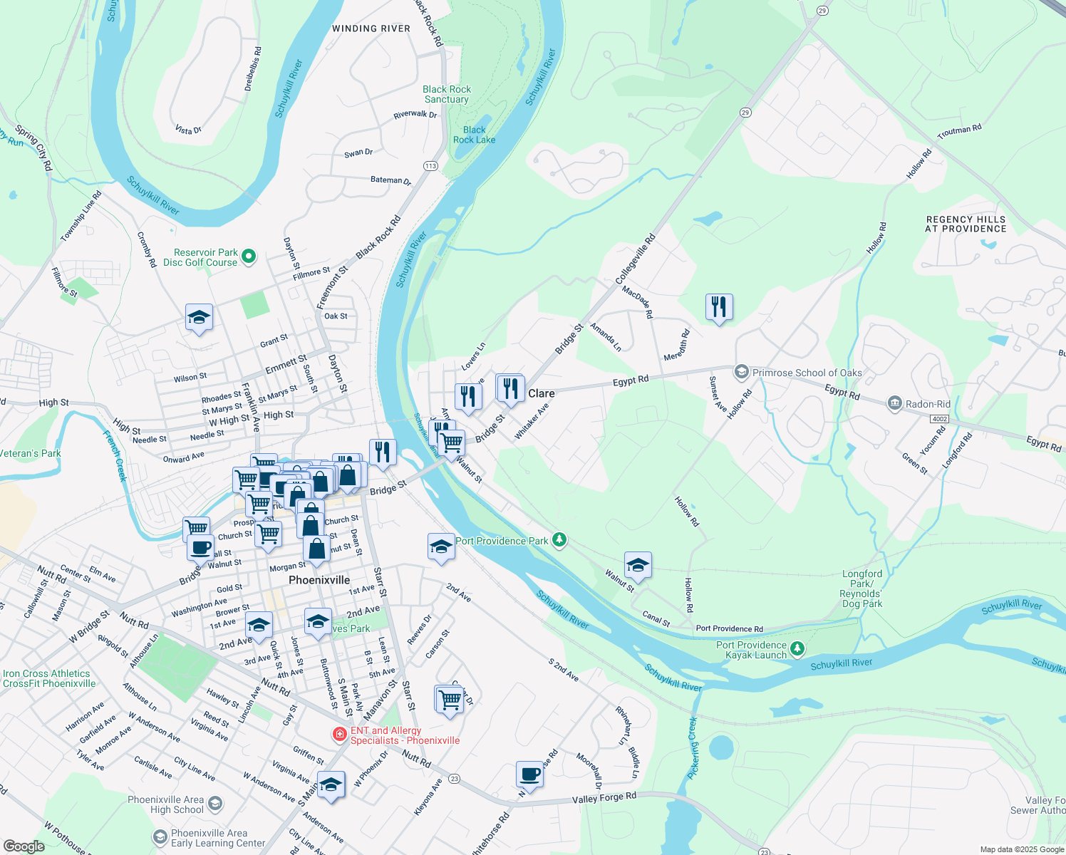 204 Norwood Street, Mont Clare PA Walk Score