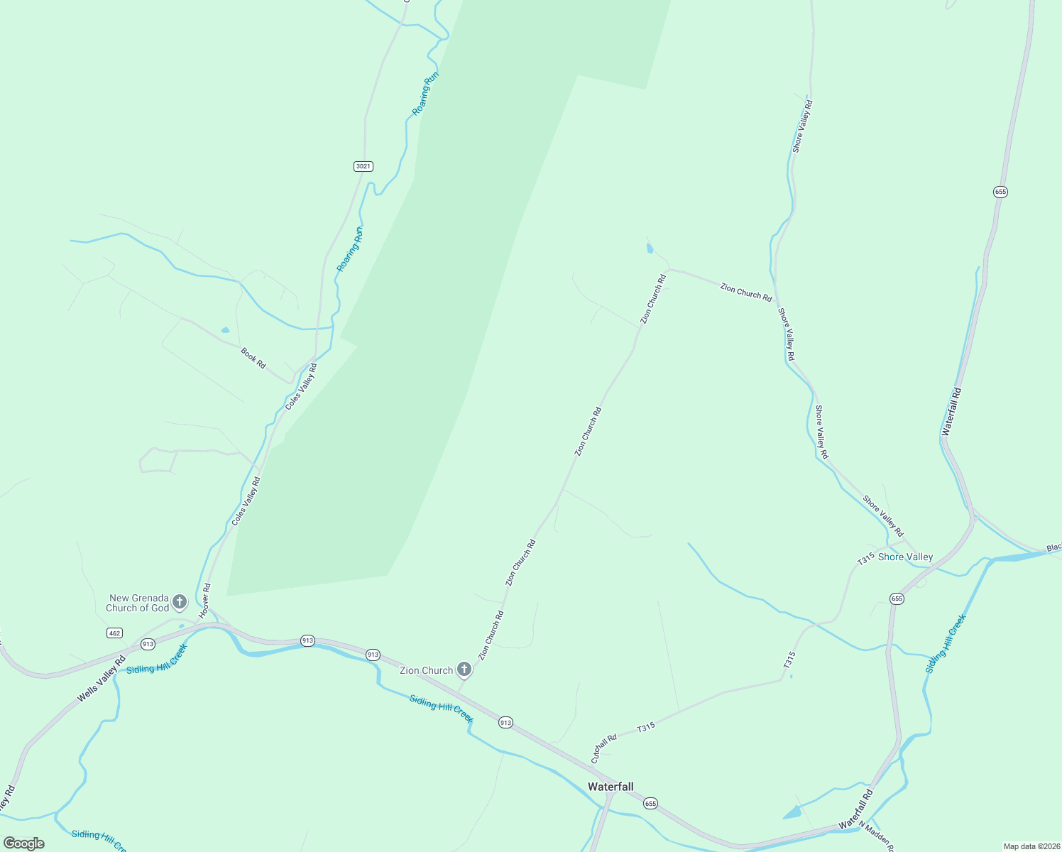 map of restaurants, bars, coffee shops, grocery stores, and more near in Waterfall