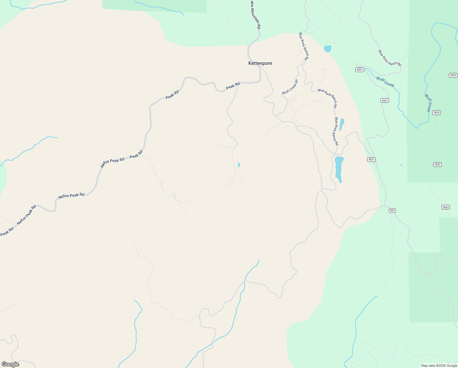 map of restaurants, bars, coffee shops, grocery stores, and more near 673 Thunderbolt Ranch Road in Zenia