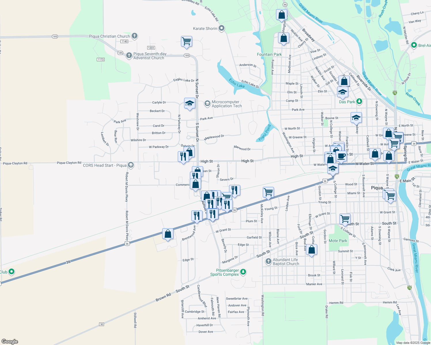 212 South Downing Street, Piqua OH Walk Score