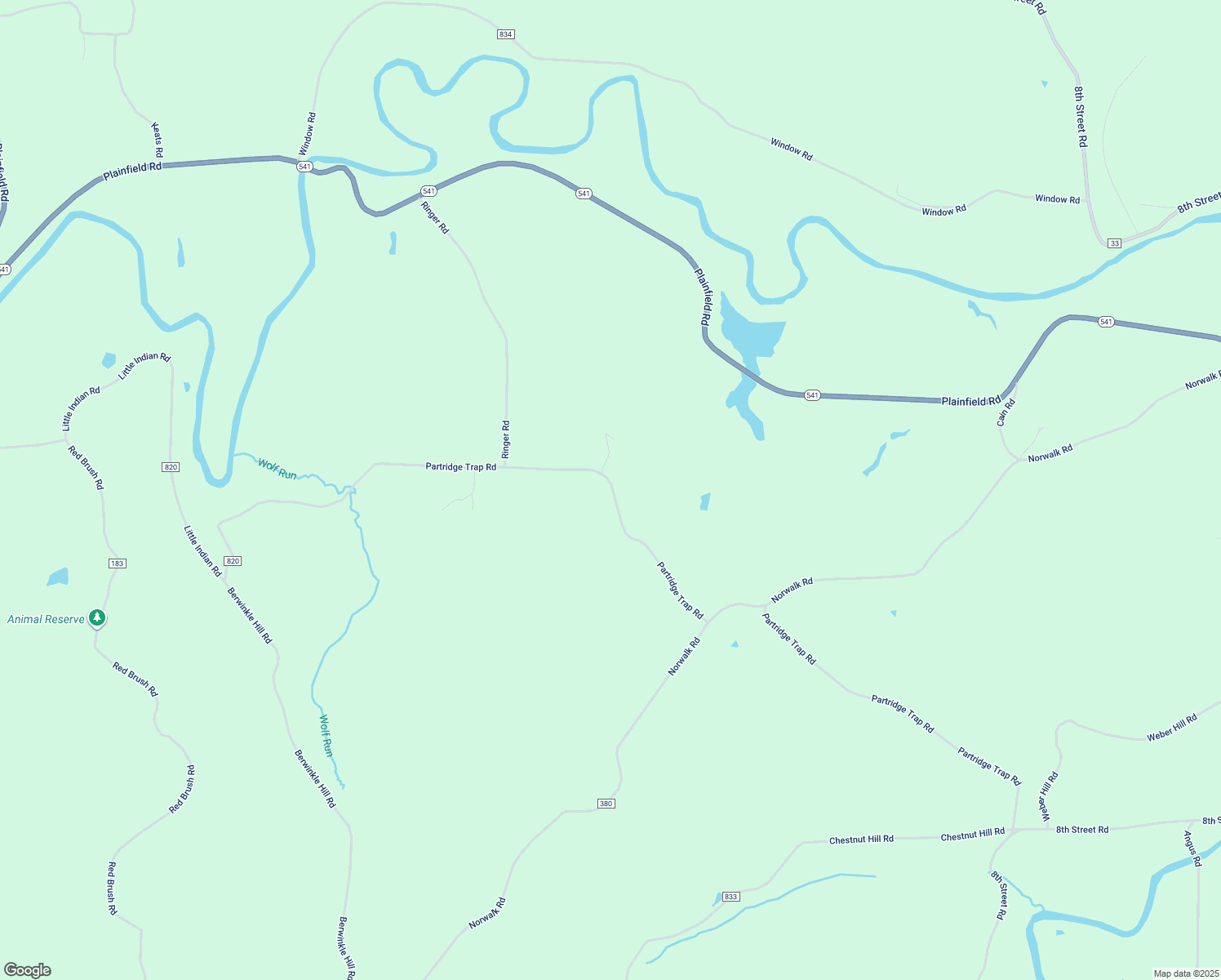 map of restaurants, bars, coffee shops, grocery stores, and more near 6505 Partridge Trap Road in Kimbolton