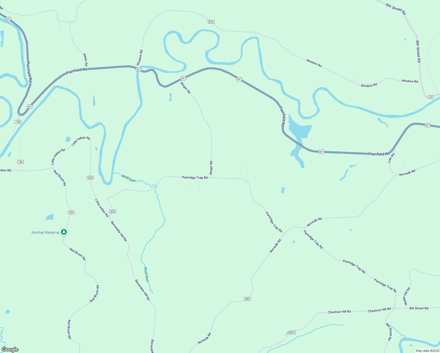 map of restaurants, bars, coffee shops, grocery stores, and more near 6505 Partridge Trap Road in Kimbolton