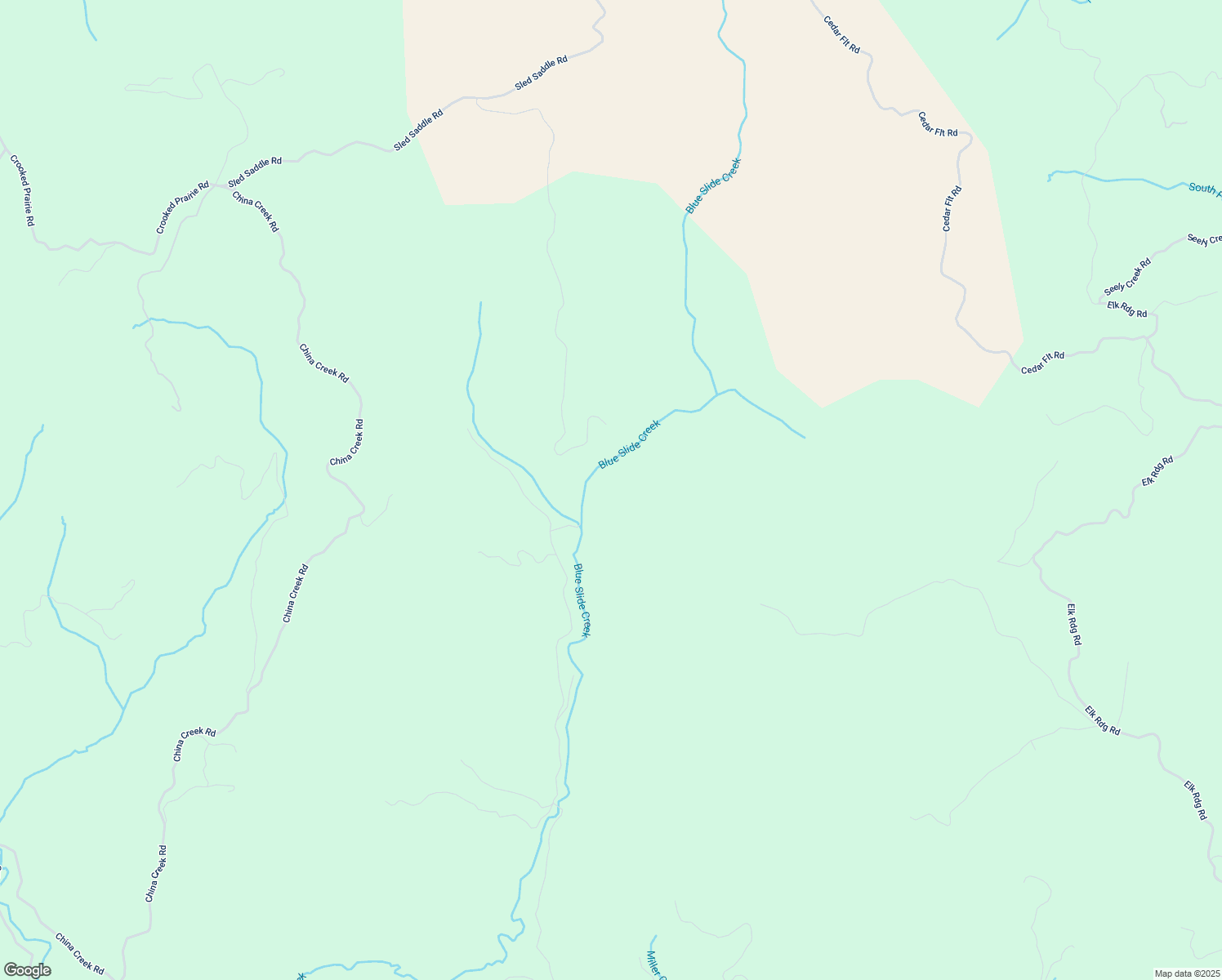 map of restaurants, bars, coffee shops, grocery stores, and more near 4787 Blue Slide Creek Road in Redway
