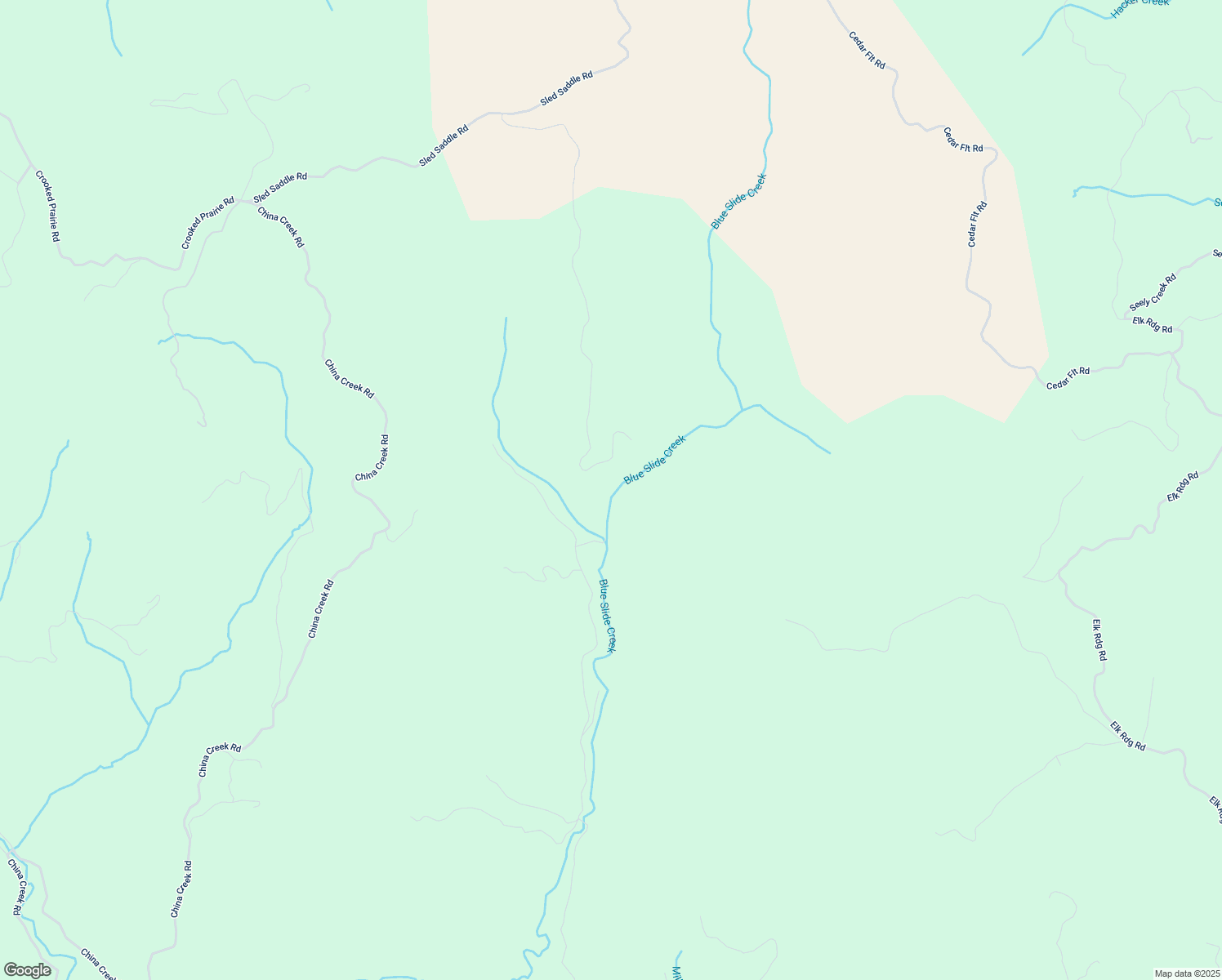 map of restaurants, bars, coffee shops, grocery stores, and more near 4787 Blue Slide Creek Road in Redway