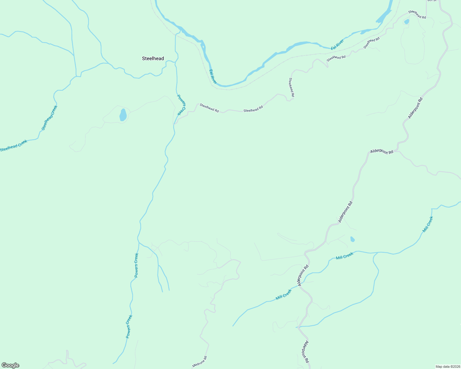map of restaurants, bars, coffee shops, grocery stores, and more near 605 Rancho Sequoia Drive in Alderpoint