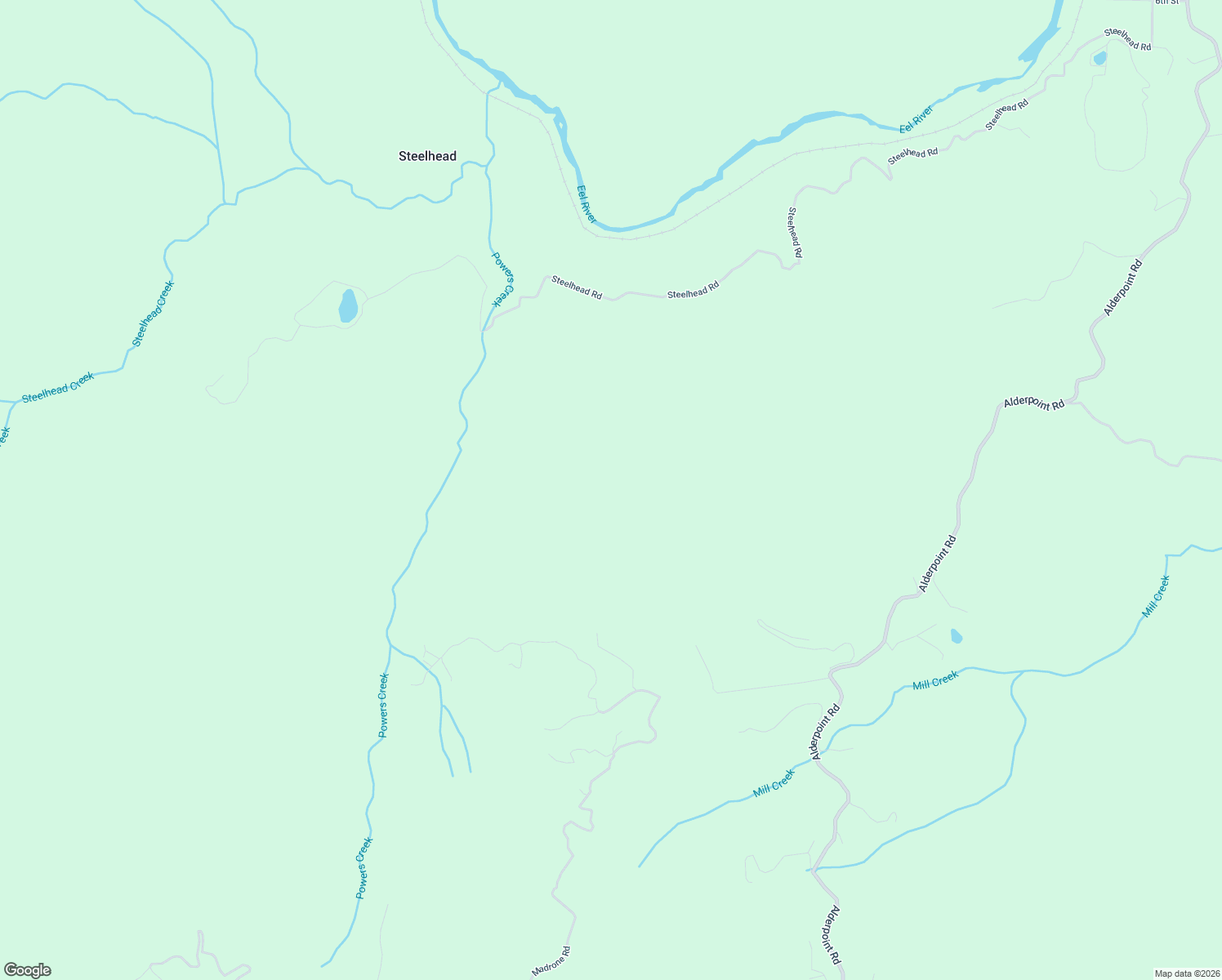map of restaurants, bars, coffee shops, grocery stores, and more near 605 Rancho Sequoia Drive in Alderpoint